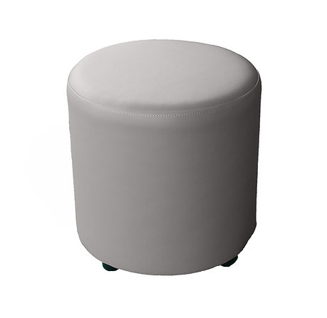 Круглий пуф на каркасі, еко-шкіра, ЛЕЛЕКА, 450х450х450 мм.